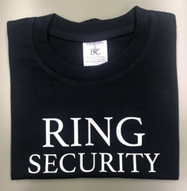 Tshirt met Security/Beveiliger tekst