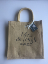 Jute tas Gepersonaliseerd