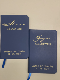 Geloften boekje met stempel