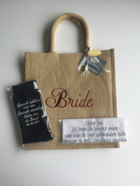 Jute tas Bride