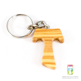 Sleutelhanger hout met inscriptie