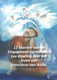 12 ansichtkaarten over het leven van Franciscus van Assisi