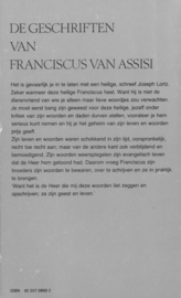 De geschriften van Franciscus van Assisi