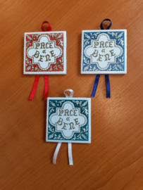 Tegeltje Pace e Bene 4,5 x 4,5 cm