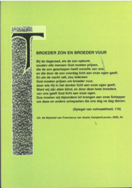 Een mens te zijn op aarde in deze wereldtijd | Een bijdrage van de franciscaanse spiritualiteit aan de oplossing van de hedendaagse milieucrisis