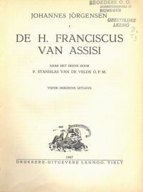 Het leven van de heilige Franciscus van Assisi