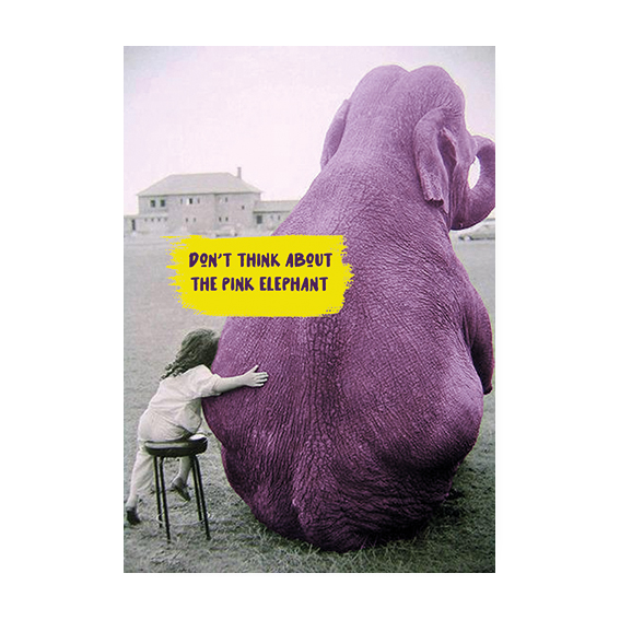 don't think about the pink elephant