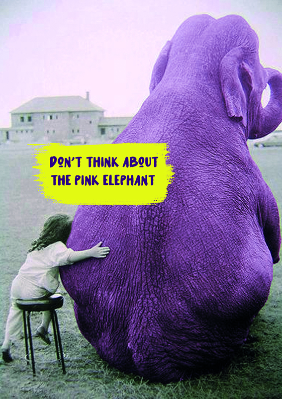 don't think about the pink elephant