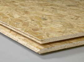 OSB 18mm 244x122cm Mes en Groef aan 2 lange zijden