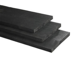 Schuttingplank zwart 15x150