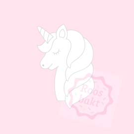 Stempel + uitsteker unicorn 6 of 8cm