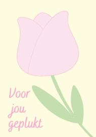 A7 kaartje Voor jou geplukt