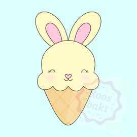 IJshoorn mollig konijnen oren uitsteker 7 of 9 of 11cm