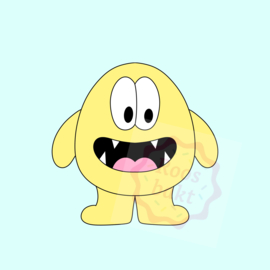 Monster Blinky uitsteker 11cm