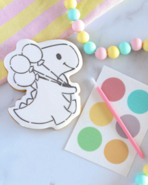 PYO Stencil dino met ballonnen (8,5cm)