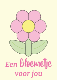 A6 ansichtkaart Bloemetje voor jou