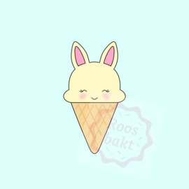 IJsje bunny uitsteker 10cm