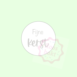 Stempel + uitsteker Fijne Kerst 7cm