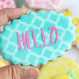 Woensdag 17 juni 10:00 workshop gebruik van airbrush en stencils op koekjes