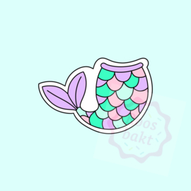 Staart 2 zeemeermin uitsteker 6, 8 of 10cm