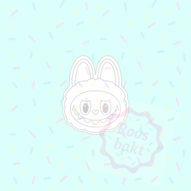 Stempel + uitsteker Labubu face 6,5 of 8cm