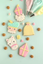 Zaterdag 22 november 09:30 Basisworkshop "Sint in pastels" koekjes decoreren in Leiden