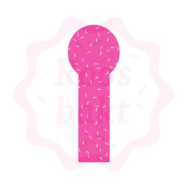 Cookiestick uitsteker rondje (emoji, voetbal, donut) 12,5cm