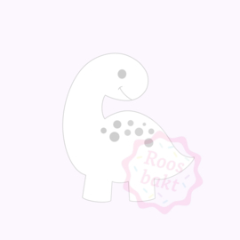 Stempel + uitsteker dino bronto 2 7,5cm