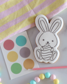 PYO Stencil Konijn met ei (9cm)