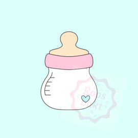 Babyflesje mollig uitsteker 6, 8, 10cm