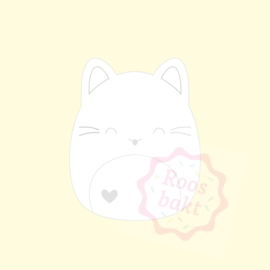 Stempel + uitsteker Squishmallow kat 6cm