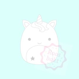 Stempel + uitsteker Squishmallow Unicorn 6 of 8cm