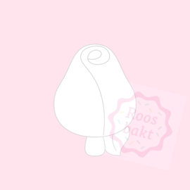 Stempel + uitsteker roos 8cm