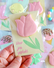 Tulp zonder steeltje uitsteker 5, 7 en 9cm