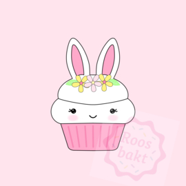 Cupcake bunny uitsteker 10cm