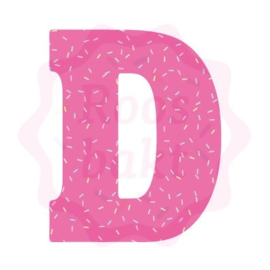 Chocoladeletter D uitsteker 13,5 cm