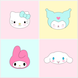 Kitty & friends uitsteker set (4 stuks)