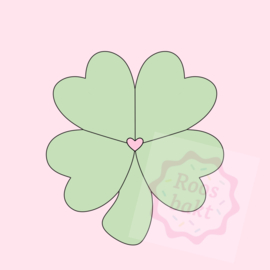 Klavertje 4 uitsteker 5, 7 en 9cm