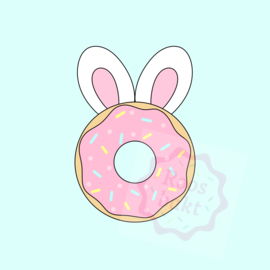 Donut bunny oren uitsteker 7 of 9cm