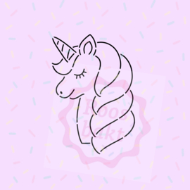 PYO Stencil unicorn (8cm)