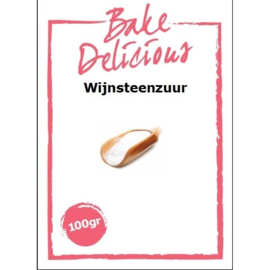 Wijnsteenzuur 100 gram Bake Delicious