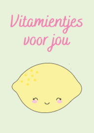 A7 kaartje Vitamientjes voor jou
