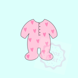 Baby onesie uitsteker 6, 8, 10cm