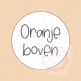 Stempel + uitsteker oranje boven 7cm
