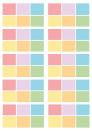 PYO verfpalet Pastel regenboog 10 stuks