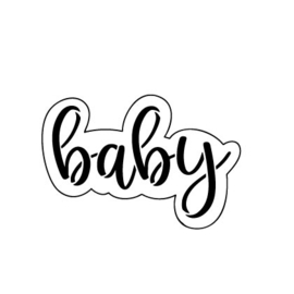 Uitsteker + stencil Baby 10cm