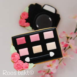 Floral rechthoek (make-up box) uitsteker 10cm