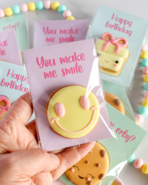 A7 kaartje You make me smile