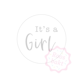 Stempel + uitsteker it’s a girl 7cm