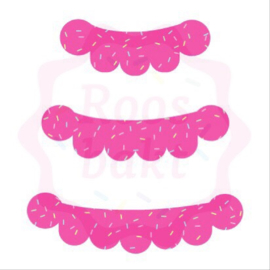 Set van 3 banner uitstekers